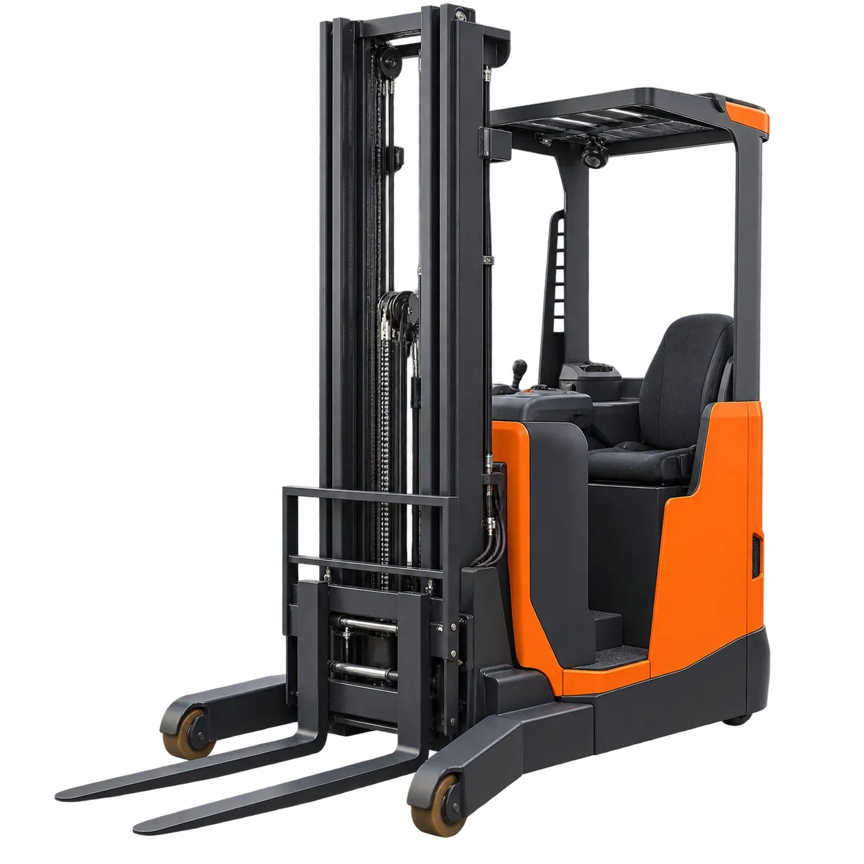 Reach truck materials handling equipment