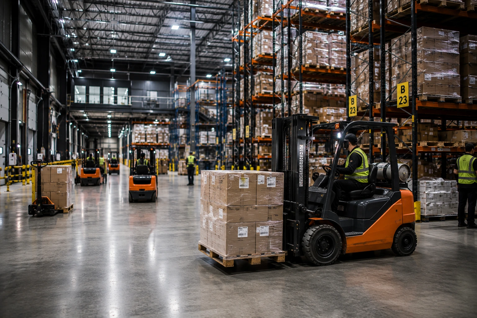 Warehousing forklift operations